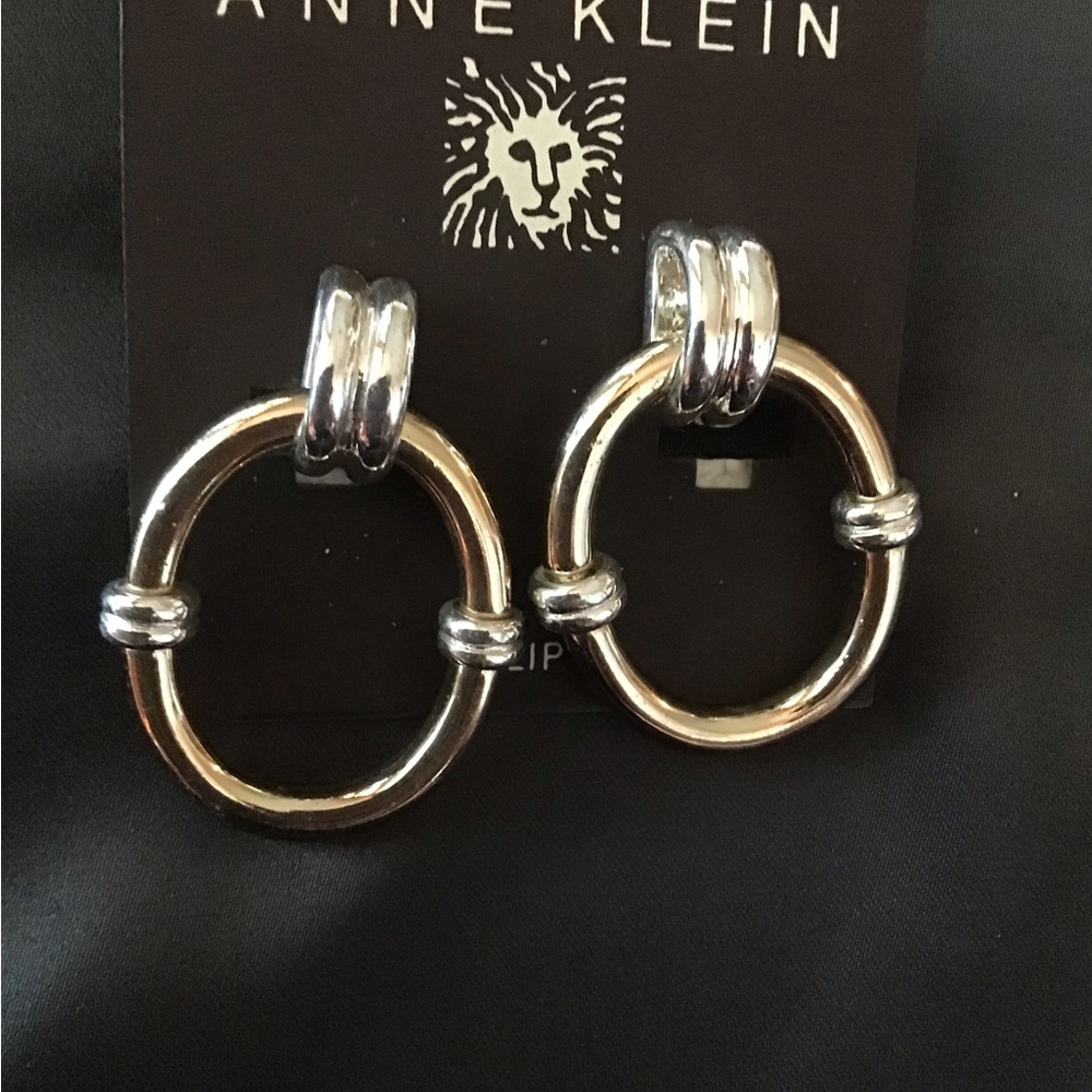Anne Klein Clip Earrings in Silver and Gold $16